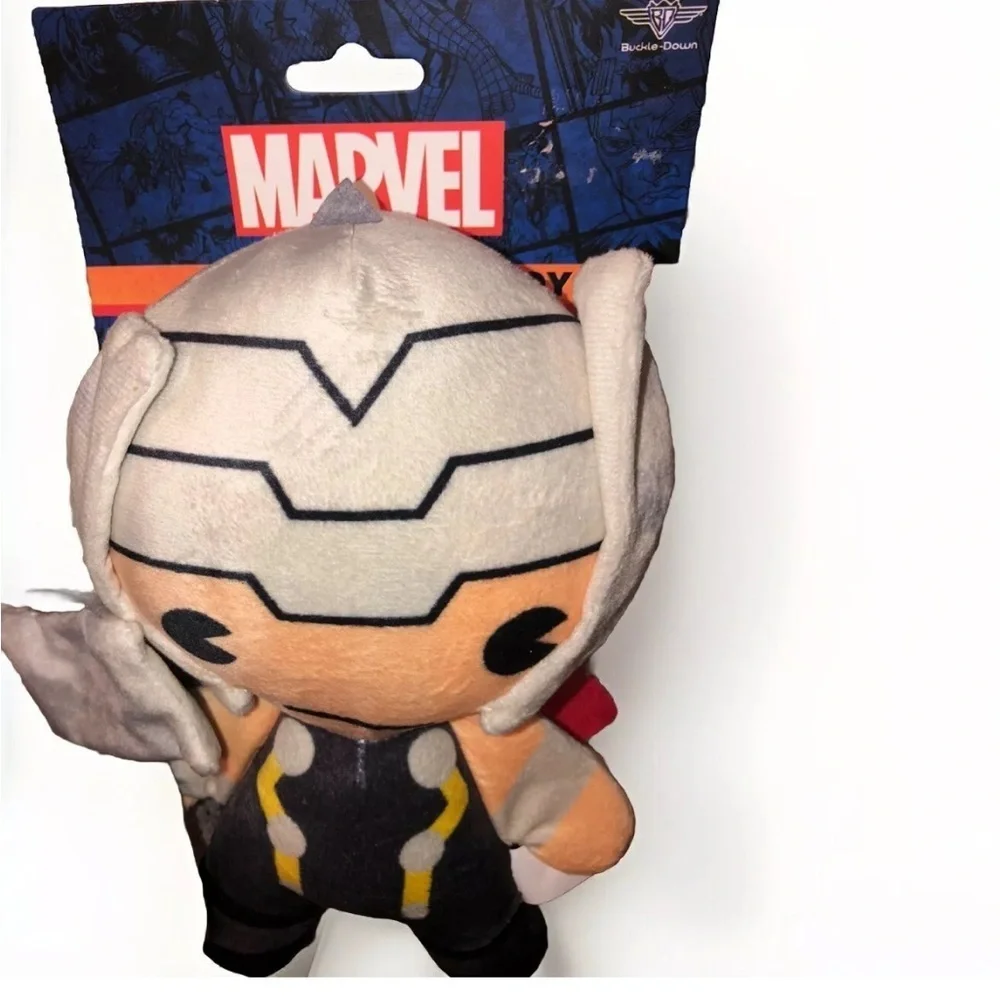 New - Marvel THOR Dog Toy - Squeaker - Buckle-Down - Avengers - 9.5” Tall